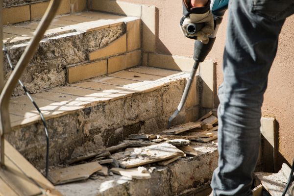 Concrete Stair Demolition in Georgetown